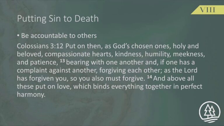 July 24, 2022 – Romans 8 – Part 4: Putting Sin to Death, Cedar Springs Community Church, Graham, WA